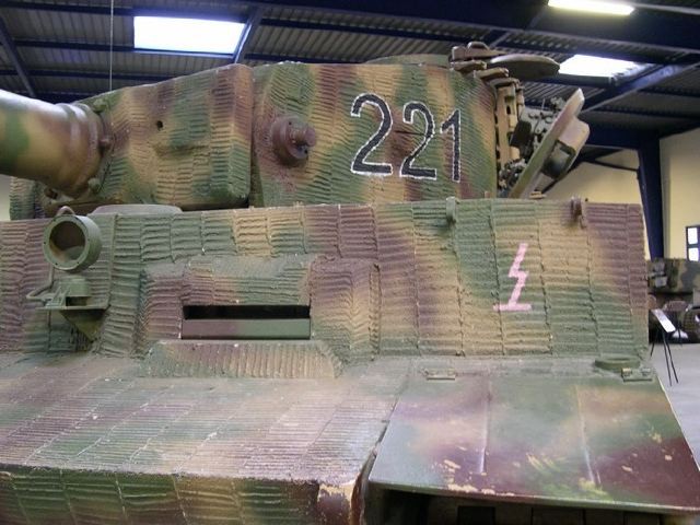 Le char Tigre exposé au Musée des blindés de Saumur
