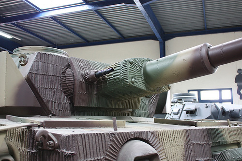 Ce Panzer IV, toujours du Musée des blindés, affiche un dessin plus rare avec crêtes verticales
